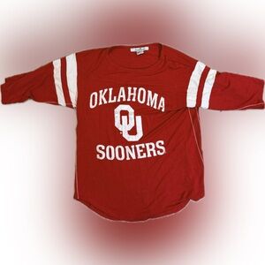 Women's Oklahoma Sooners Red Long Sleeve Tee